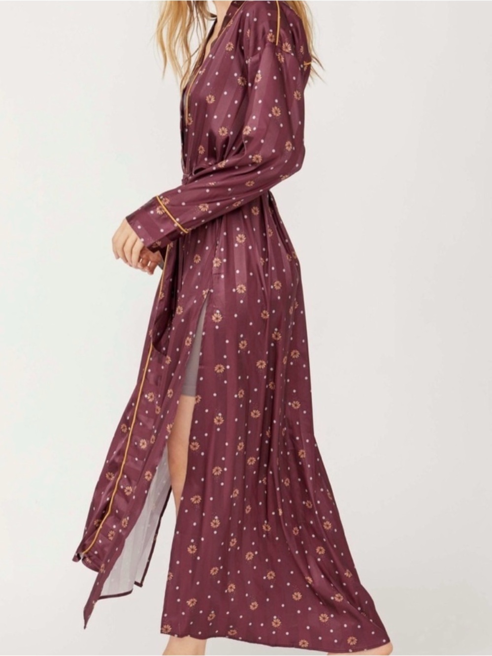 Free People Intimately Pajama Party Robe M/M $148 - Picture 4 of 6